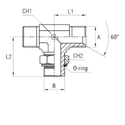 Штуцер FRGT BSP 1/2" BSP 3/8"