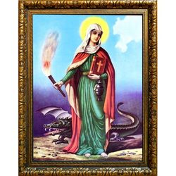 Святая Марта. Икона на холсте.