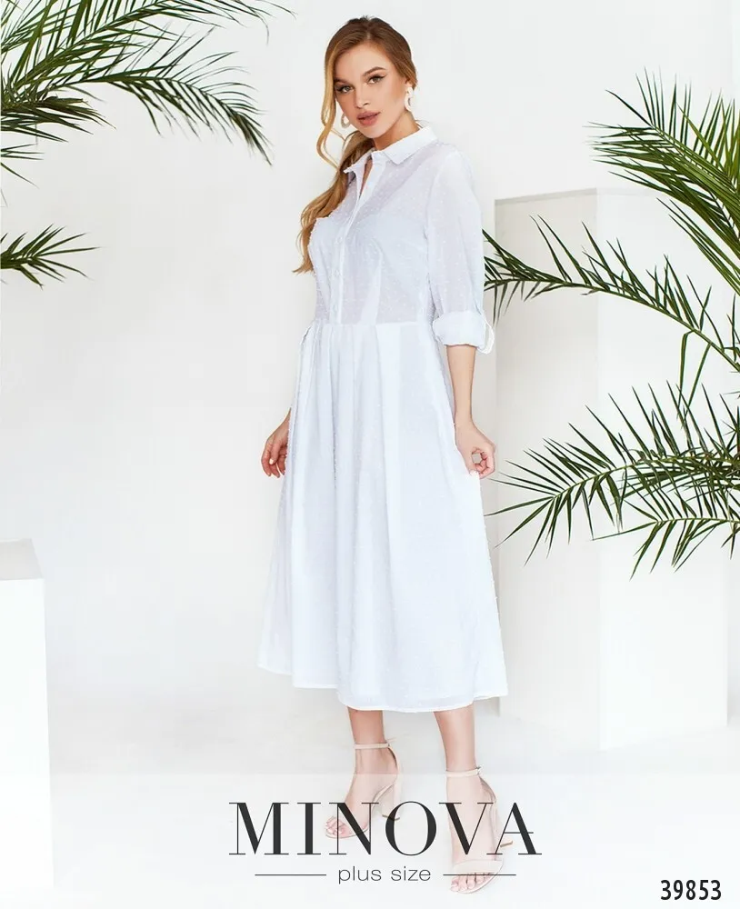 Платье 3151-белый Minova