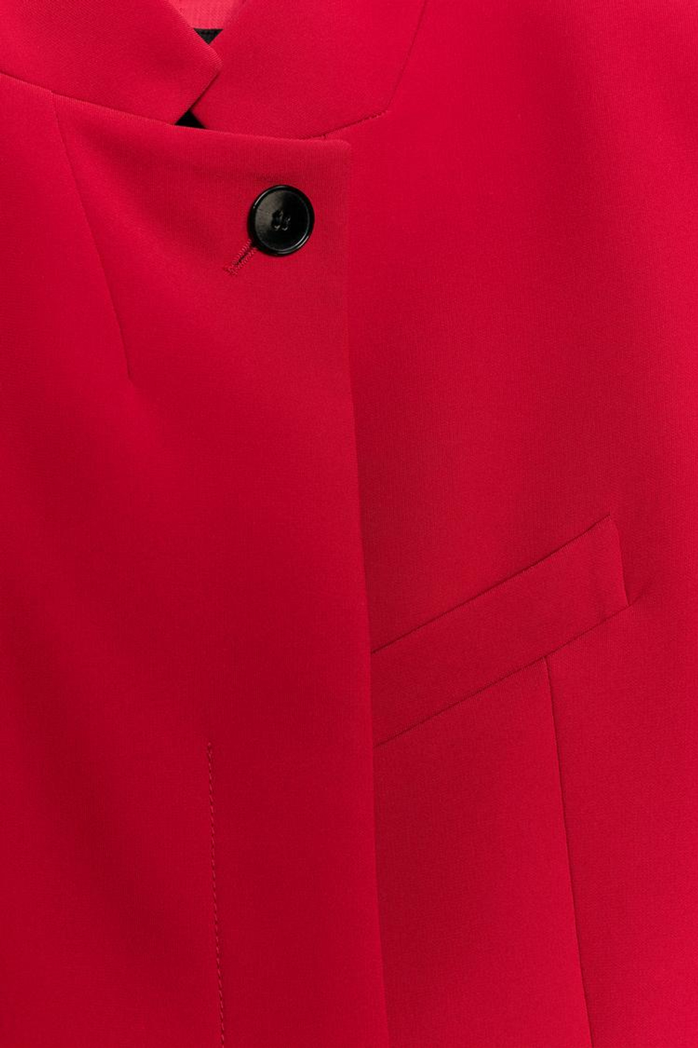 ZARA УКОРОЧЕННЫЙ БЛЕЙЗЕР С КОРОТКИМИ РУКАВАМИ — ZW COLLECTION, КРАСНЫЙ