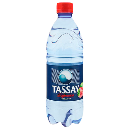 АКЦИЯ Минеральная вода Tassay клубника газированная 1 л п\б