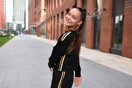 Спортивный костюм Гран При (брюки палаццо и свитшот)