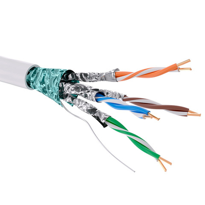 Кабель CAT 6, F/FTP, нг(А)-HF, бухта 305м, белый