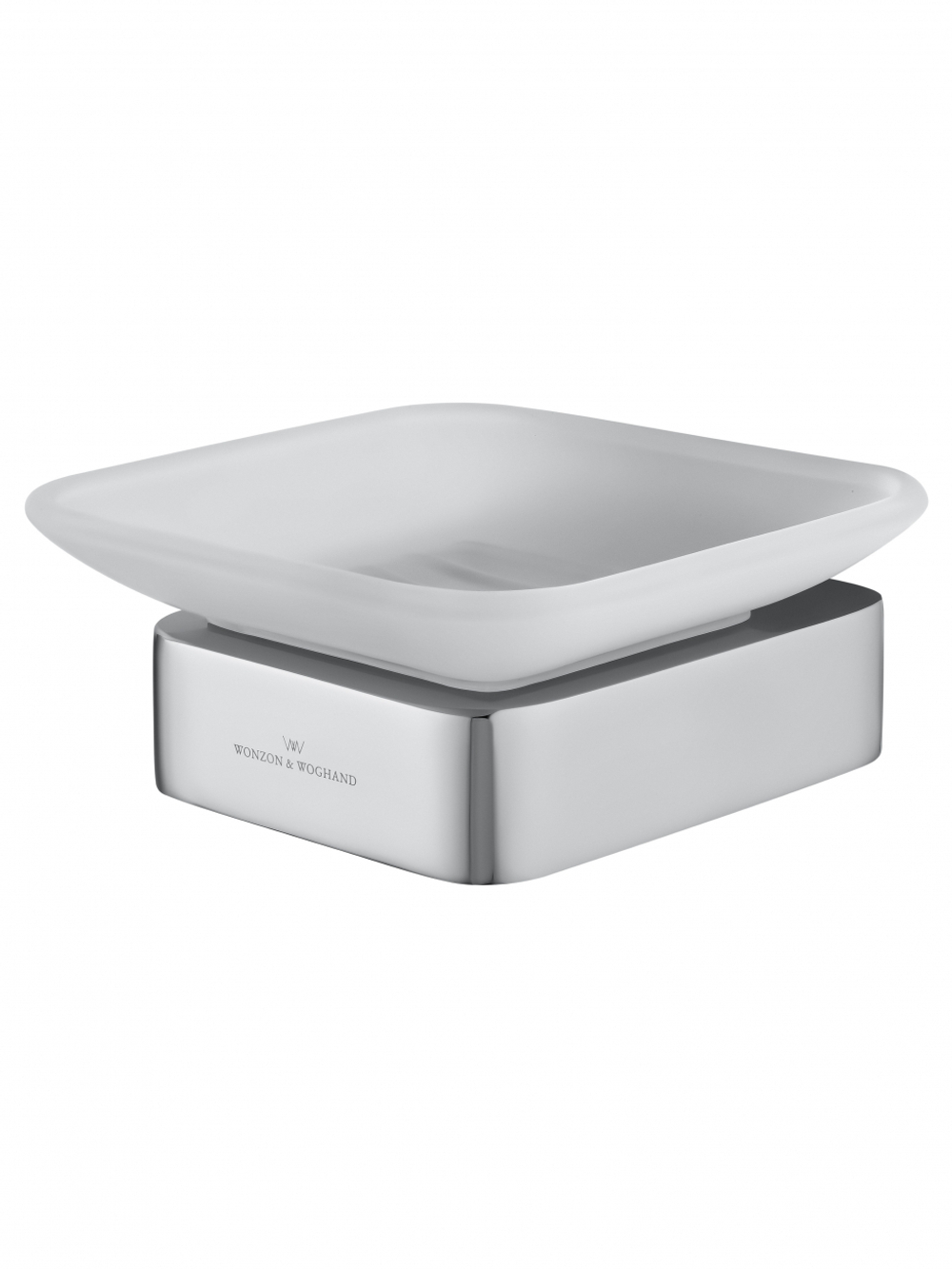 Мыльница с держателем WONZON & WOGHAND LOTTE, Хром (WW-8322)