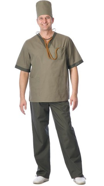 Костюм "РЕАЛ" мужской: куртка, брюки, колпак оливковый с хаки