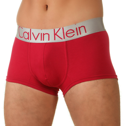 Мужские трусы боксеры бордовые модал Calvin Klein