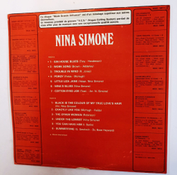 Винтажная виниловая пластинка LP Nina Simone 60 Minutes Avec Nina Simone (France 1974)