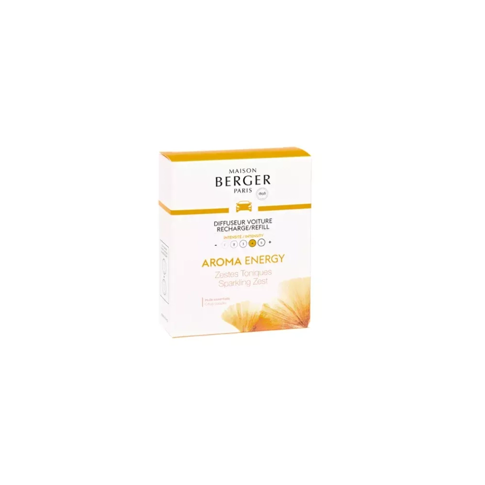 Maison Berger Paris - Комплект из 2 картриджей Aroma Energy для автомобильного диффузора. / артикул   6417  / GTIN 3127290064172