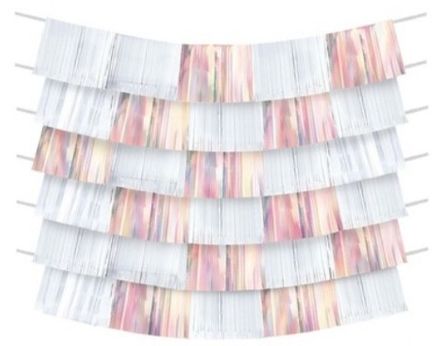 Декор на стену "Белый и перламутровый"