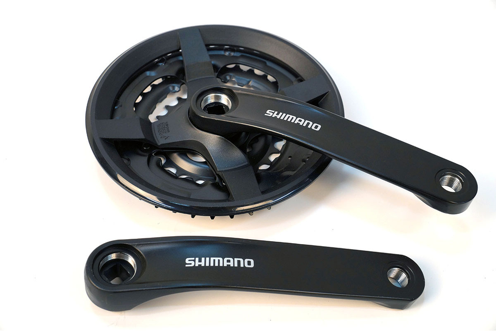Система Shimano TY301, 175мм, Кв, 48/38/28, с защитой, черн, б/уп AFCTY301E888CL