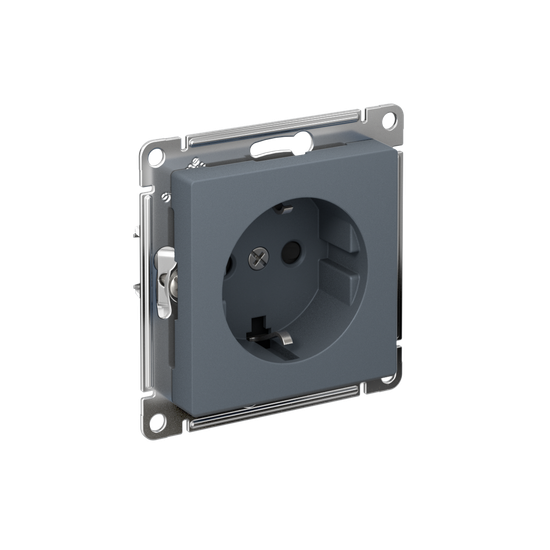 Розетка AtlasDesign 16А с заземл. защ. шторки быстрозажим. клем. механизм грифель SE ATN000745S