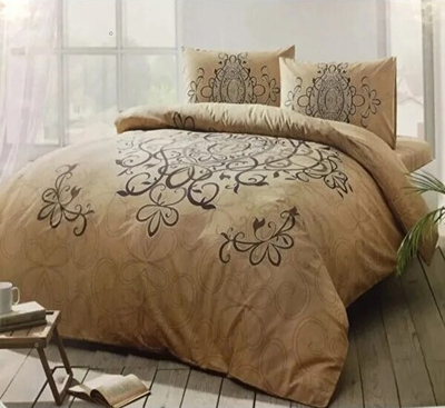 Комплект постельного белья ТАЧ Ранфорс 1-спальный "BLANDA" V-Золотой
