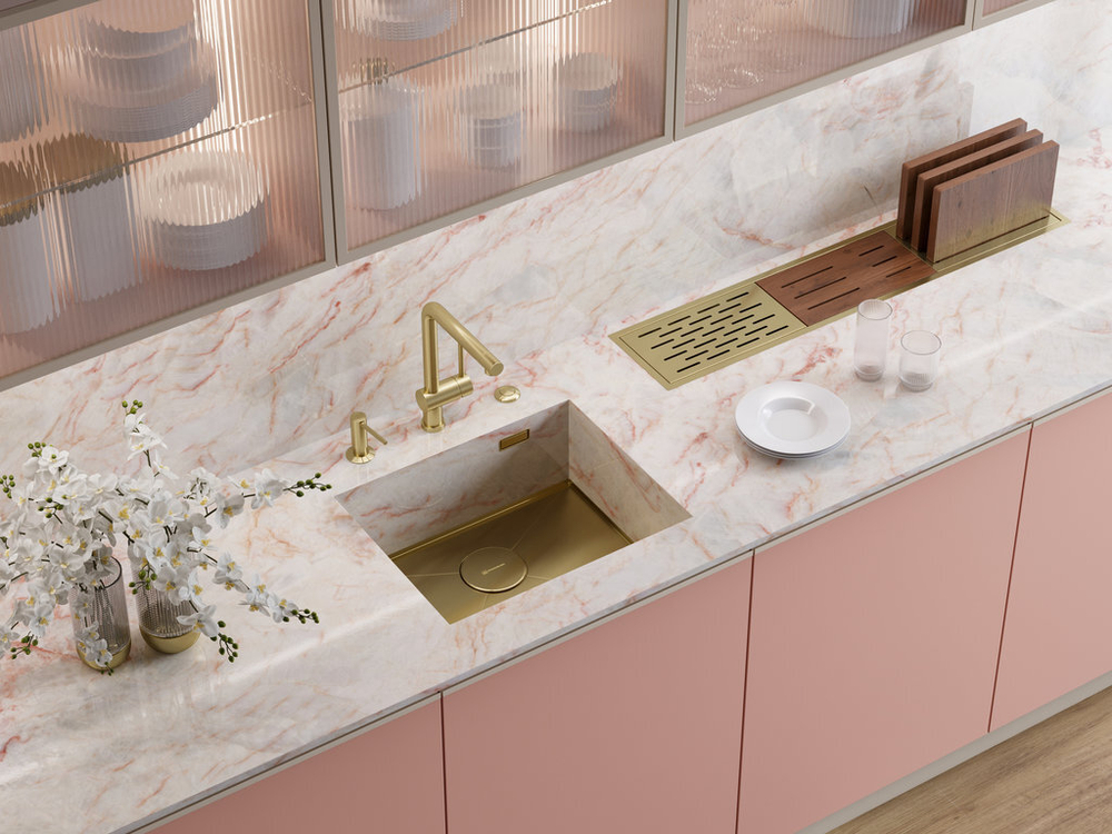 Мойка Omoikiri Kasen 54-16-INT-LG нерж. сталь | Светлое золото