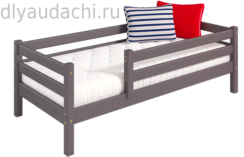 Вариант 3 Кровать "Соня" с защитой по периметру Лаванда