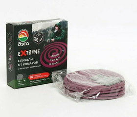 Спираль от комаров и летающих насекомых ДЭТА EXTRIME, 10 шт. 2 подставки