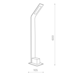 SL094.405.01 Светильник уличный наземный ST-Luce Черный/Черный LED 1*6W 4000K ANSA