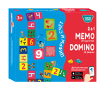 Настольные игры. Мемо Домино. Цифры и Счет. 2 в 1