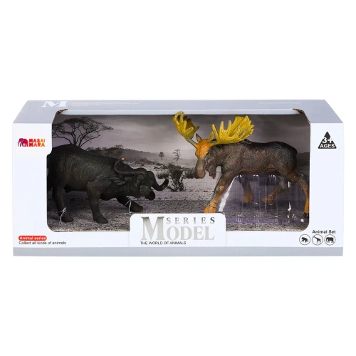 Фигурка мир диких животных "Буйвол и Лось"