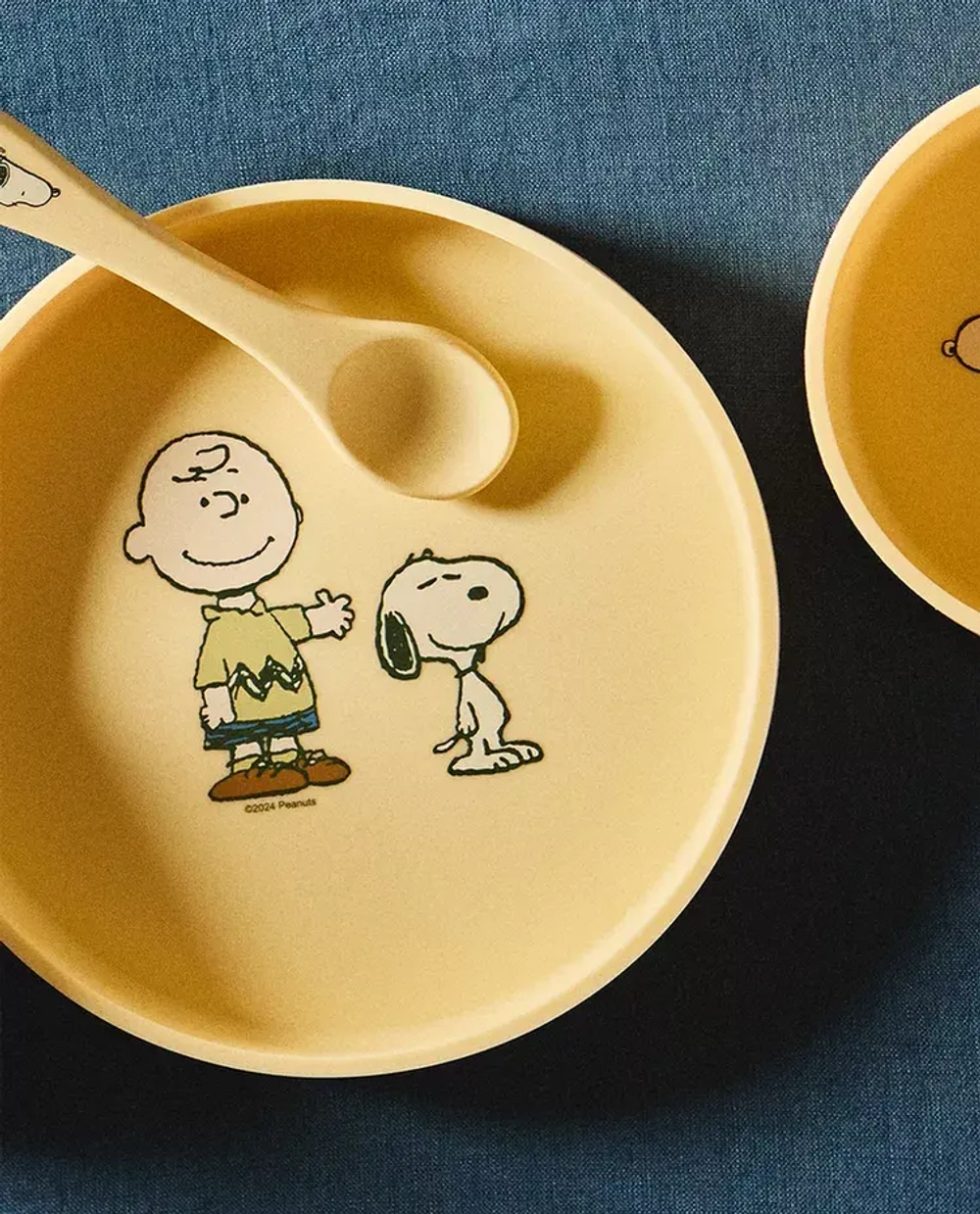 ZARA HOME ДЕТСКИЙ НАБОР ПОСУДЫ PEANUTS™ (4 ПРЕДМЕТА), ЖЕЛТЫЙ