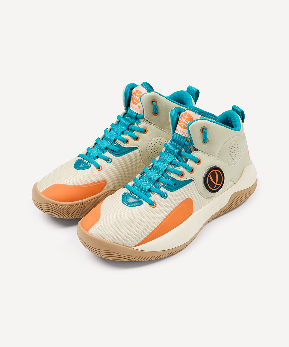 Кроссовки баскетбольные JÖGEL Launch 2.0 MID, бежевый/оранжевый
