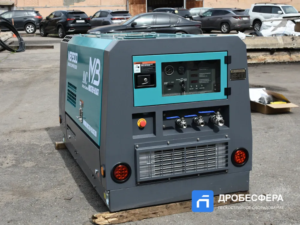 Дизельный винтовой компрессор MB190D + АС MasterBlast передвижной