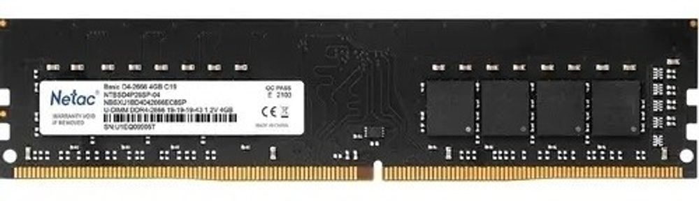 Оперативная память Netac NTBSD4P26SP-04 4 Гб Оперативная память Netac NTBSD4P26SP-04 4 Гб