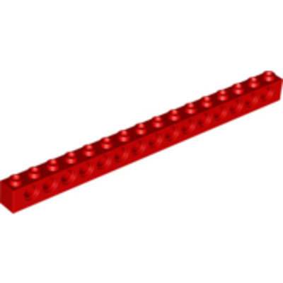 Lego Кирпич 1x16 с отверстиями (красный) 3703 / 370321