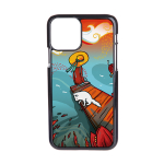 Чехол пластиковый для айфона 12 pro max "На берегу"
