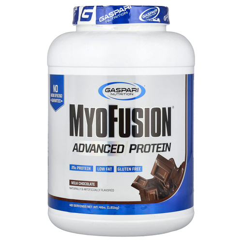 Gaspari Nutrition, MyoFusion®, улучшенный протеин, молочный шоколад, 1,81 кг (4 фунта)