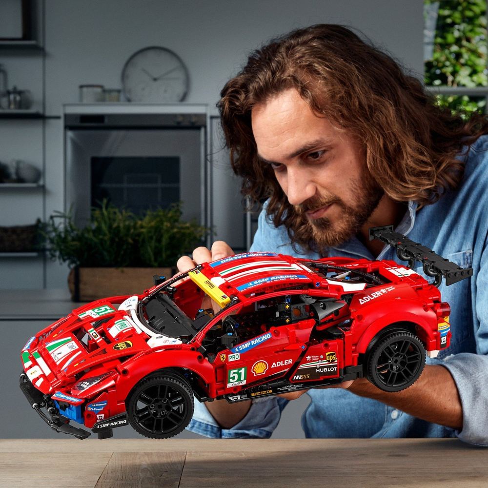 LEGO Technic: Ferrari 488 GTE AF Corse 51, 42125 — Ferrari 488 GTE AF Corse #51 — Лего Техник