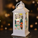 Сувенир новогодний с подсветкой "Лампа. Сказочная история" 5*5*13см, белый