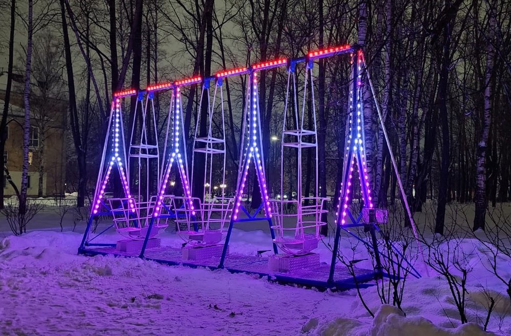 Качели «ЛОДОЧКА» 3 Секции