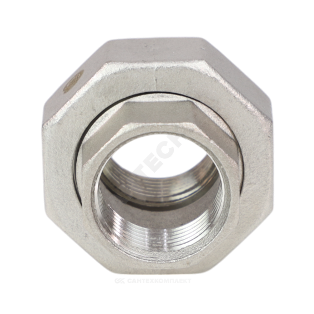 Соединитель американка сталь нерж Ду 20 (3/4") ВР Benarmo
