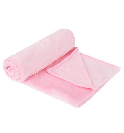 Плед микрофибра 100х150 розовый