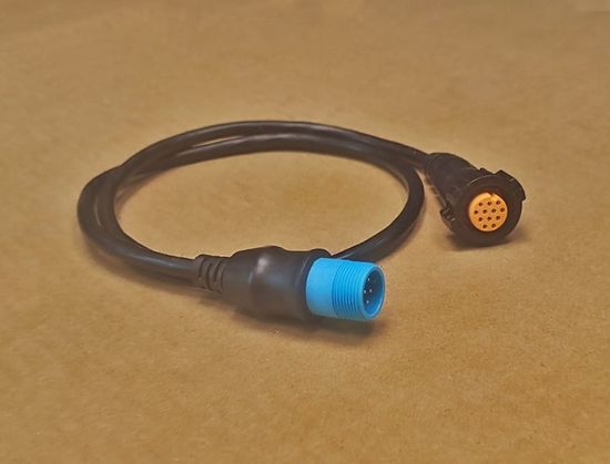 Кабель переходник для Garmin с 8-pin трансдьюсера на 12-pin эхолот