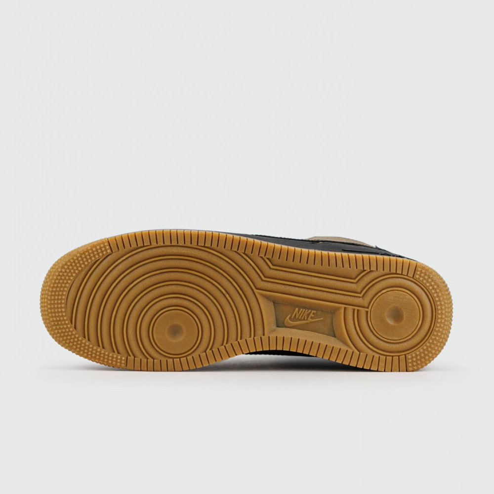 кроссовки Nike Air Force 1 Mid Brown / Black Gum Ftwr. Winter