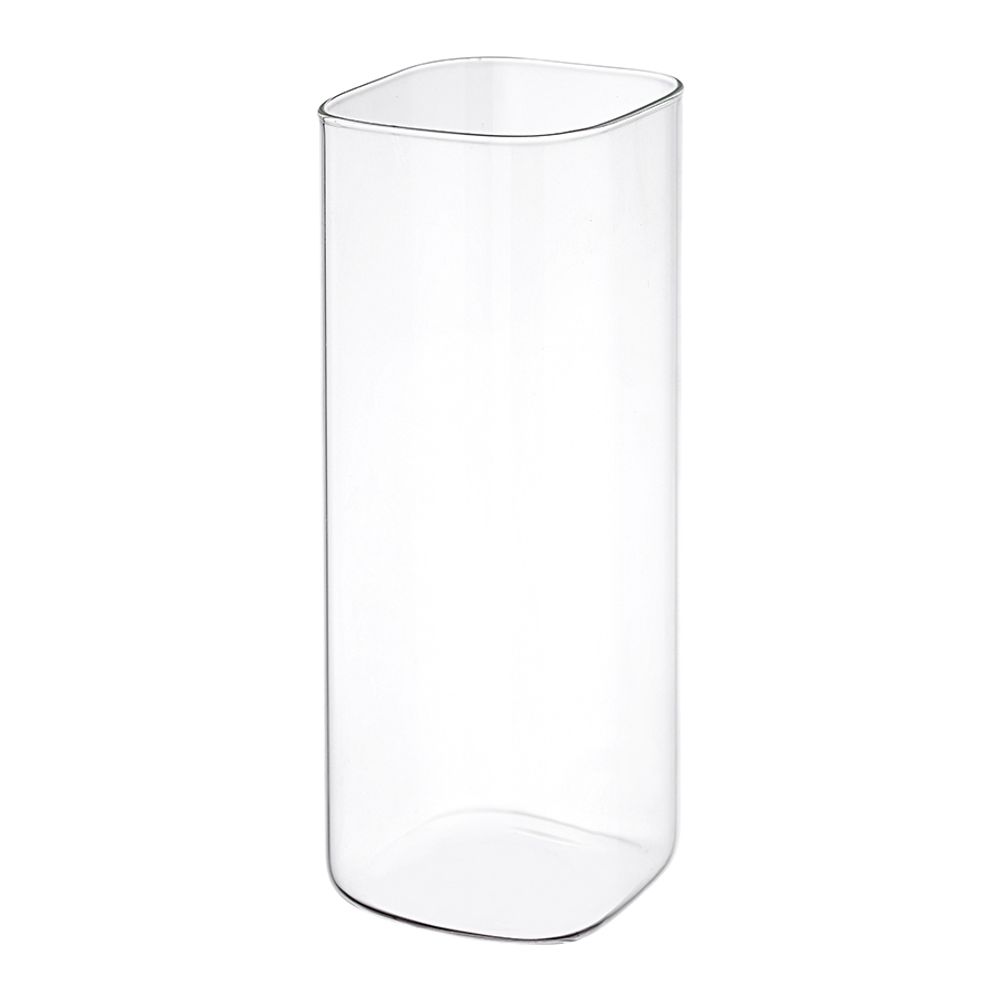 Банка для хранения стеклянная с крышкой, 2 л, светло-серая