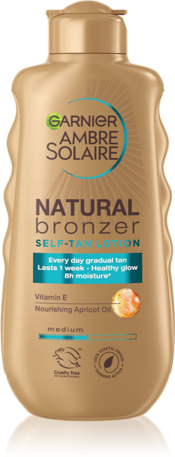 Garnier Ambre Solaire Natural Bronzer - тонирующее молочко для постепенного загара /   200  ml  / GTIN 3600542450683