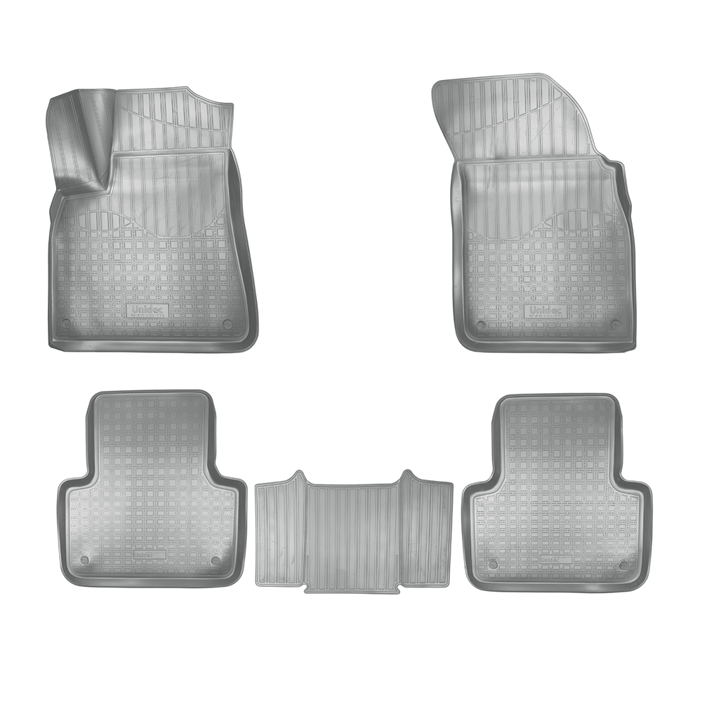 Ковры в салон Norplast/Unidec для Audi Q7 в кузове 4M (2015-), Серый, 5 мест, арт.NPA11-C05-774-G