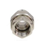 Соединитель латунь никель американка Ду 20 (3/4") прямой ВР/НР VALFEX VF.340.N.034