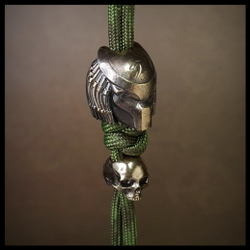 Темлячная бусина "Хищник + Черепок" для ножей , латунь