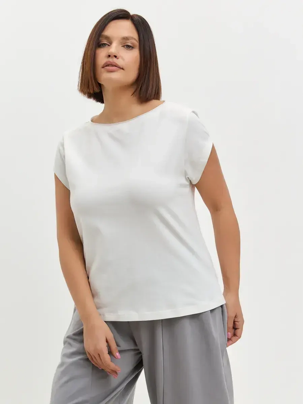 Футболка оверсайз с рукавами крылышками