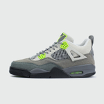 Кроссовки Nike Air Jordan 4 Retro Cool Grey / Volt