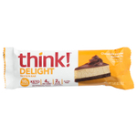 Think !, Delight Protein, протеиновый батончик, шоколадный пирог с арахисовой пастой, 5 шт. по 40 г (1,41 унции)
