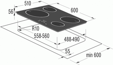 Варильна поверхня електрична GORENJE IT 612 ASC