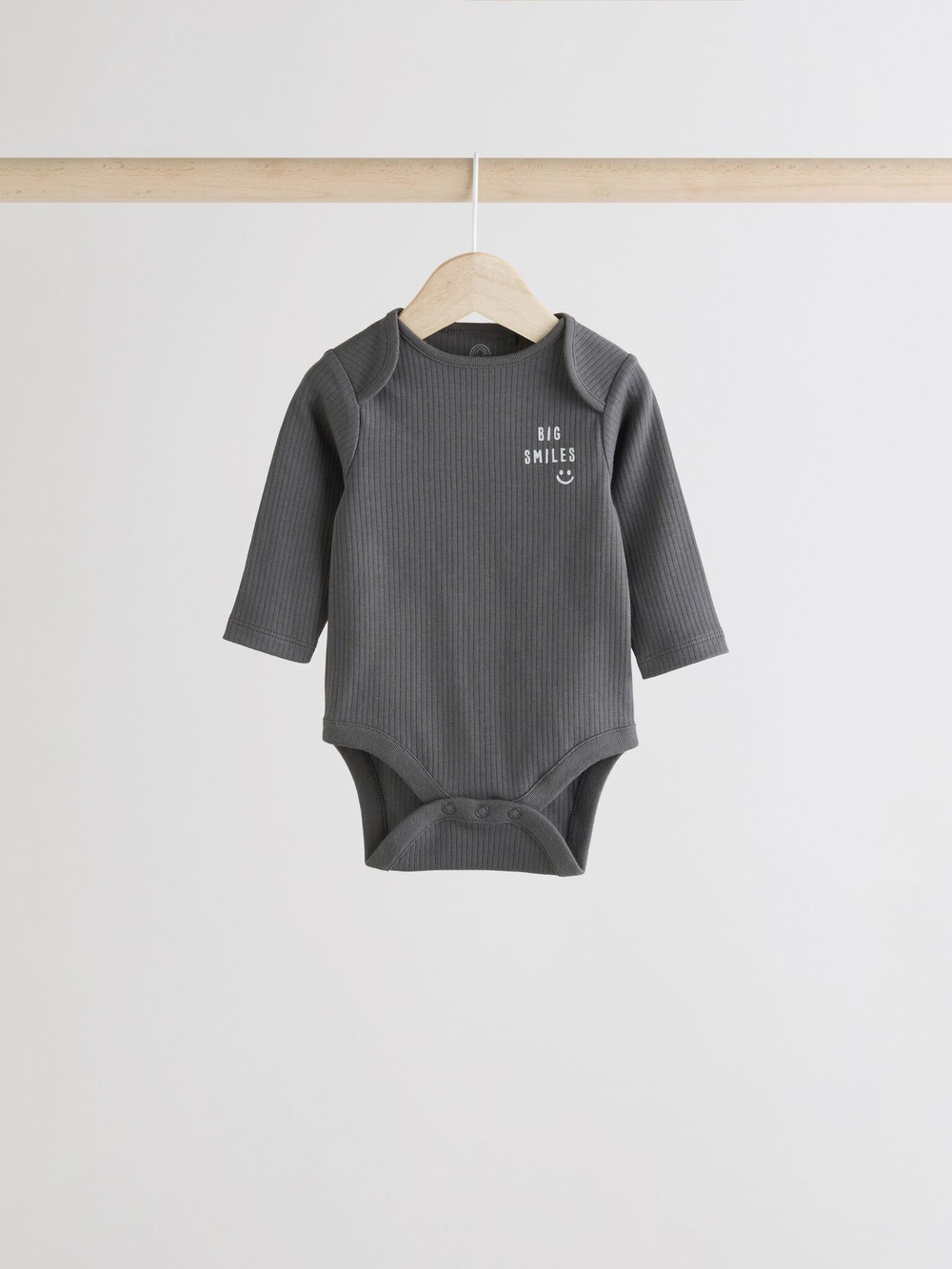 Боди с длинным рукавом для малышей Next E19-891, 3 шт., Темно-серый, Серый, Бежевый