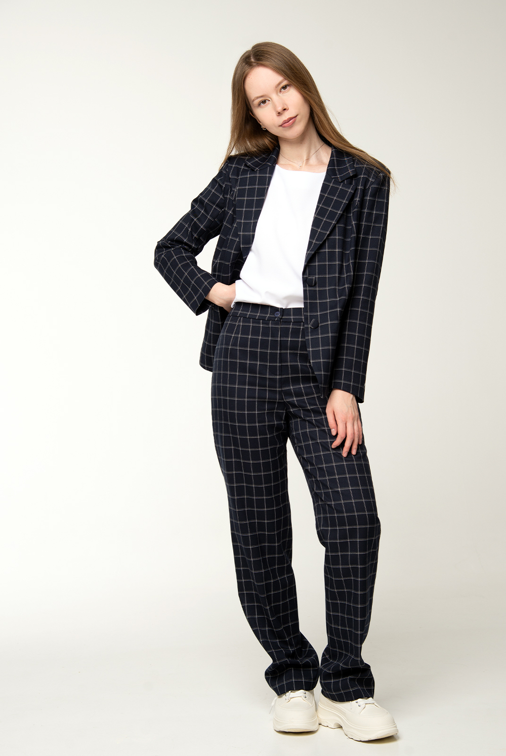 Жакет женский 4547зпа, клетка #406Ки044547зпа