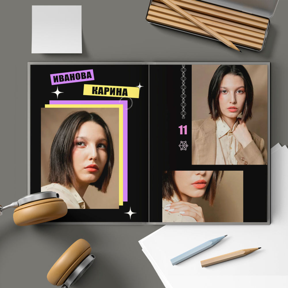 PSD-Шаблон фотокниги "Аниме"
