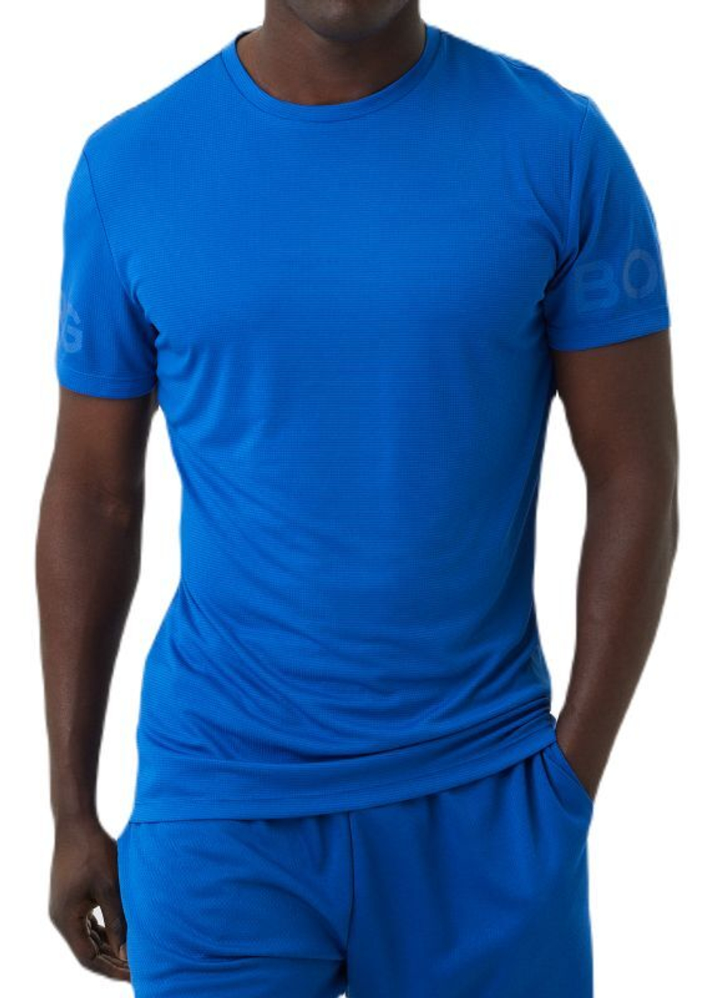Футболка мужская теннисная Björn Borg Borg Light T-Shirt - naturical blue