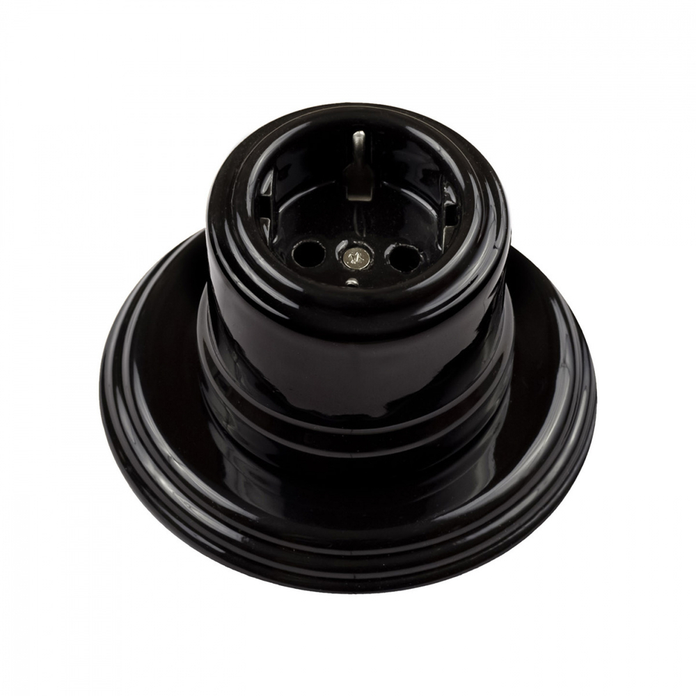 Рамка 1 постовая, керамика, цвет черный BF2-610-03